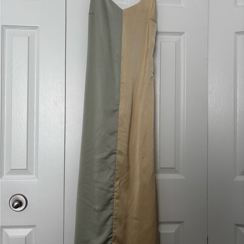 Two-Tone Maxi Dress